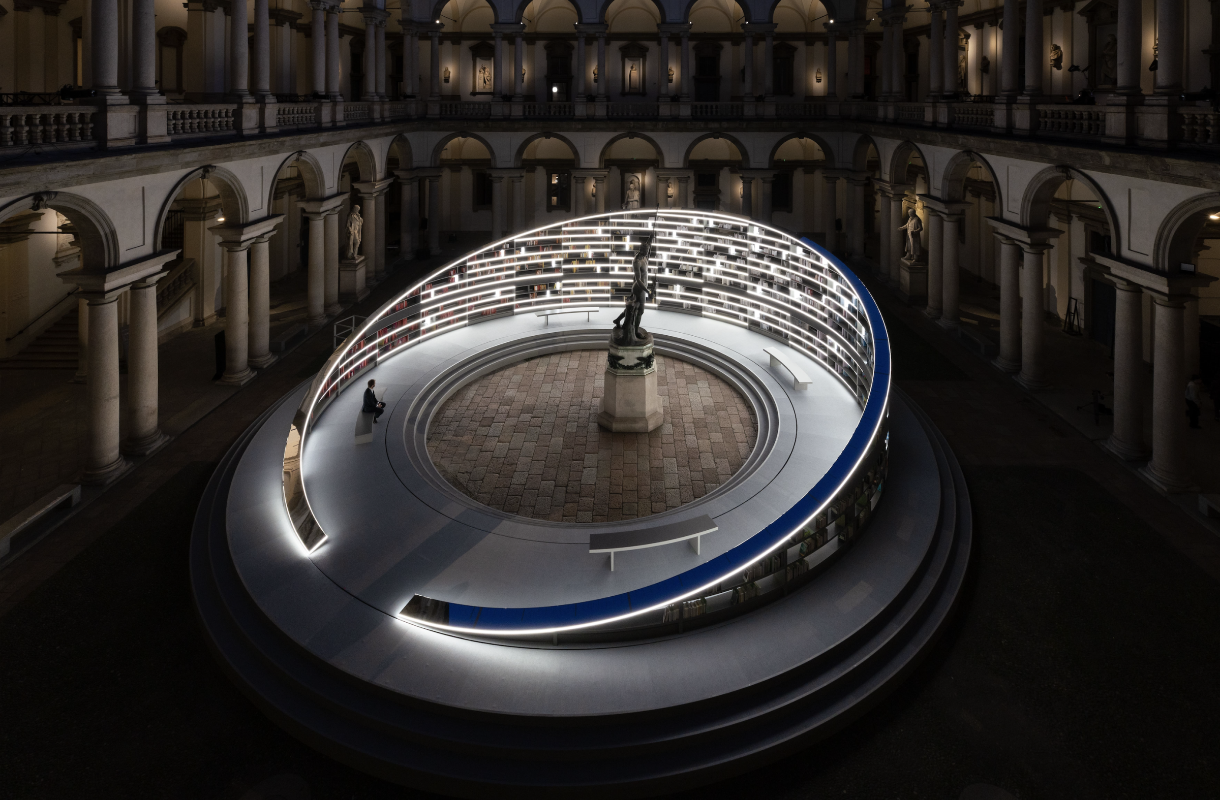 Es Devlin. Library of Light Pinacoteca di Brera