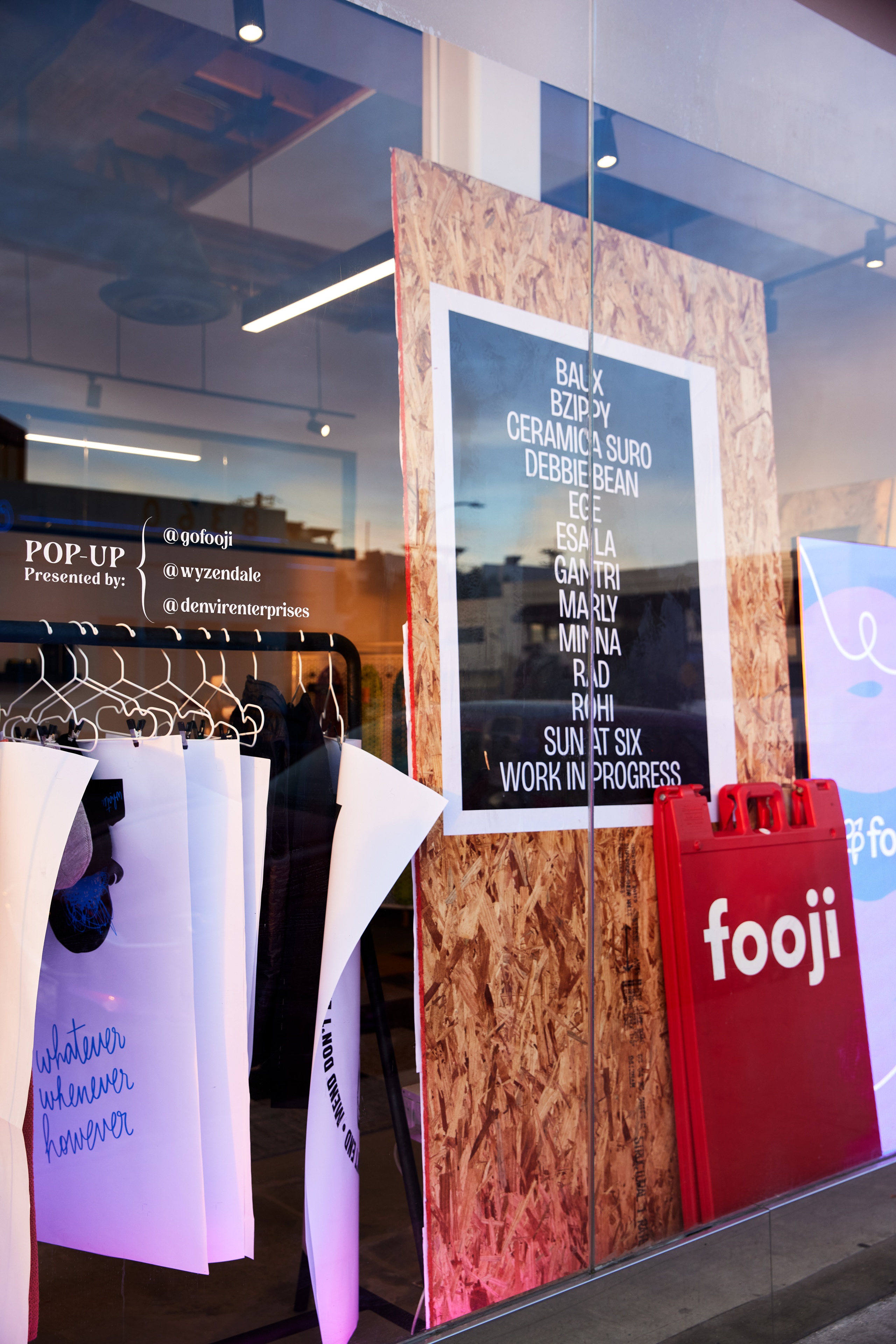 DE West storefront window