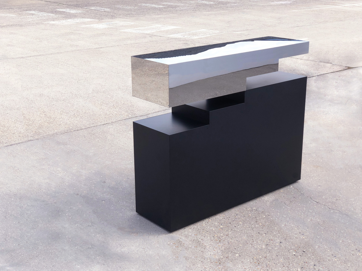 impossible table in a parking lot