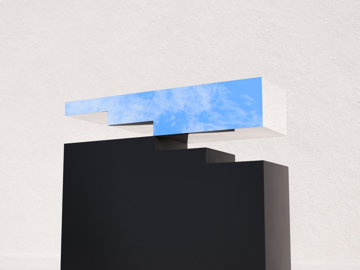 impossible table reflecting the sky