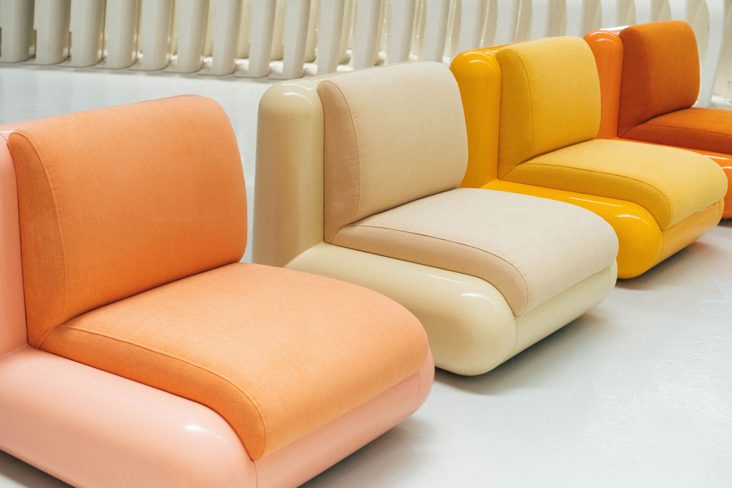 Holloway Li x Uma - T4 Collection chairs in a line horiz