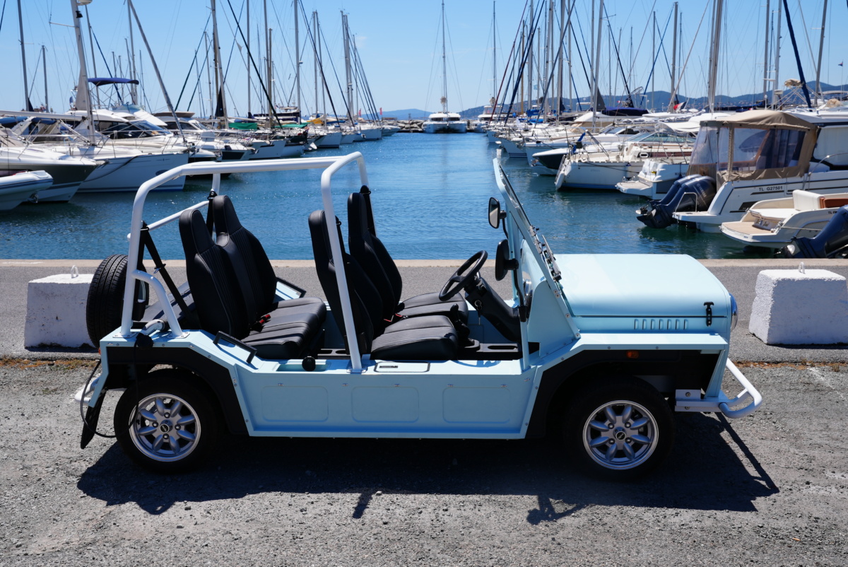 electric moke californian santa barbara harbor