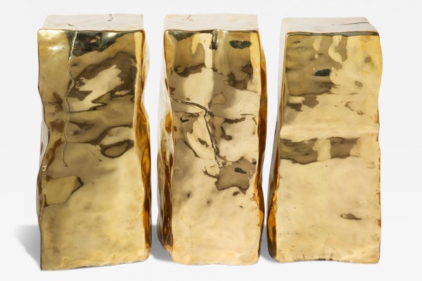 Block Sculpture Console Table by Jean Yves Lanvin