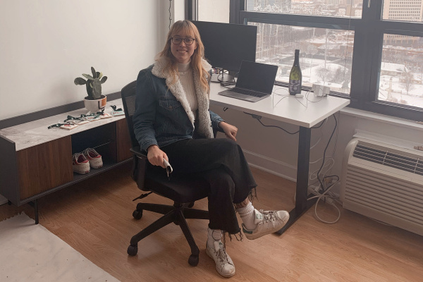 kimball etc home office makeover maggie blume chicago after