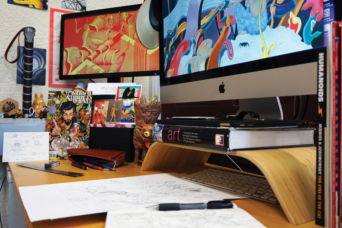 sixtysix mag MURUGIAH studio desktop materials