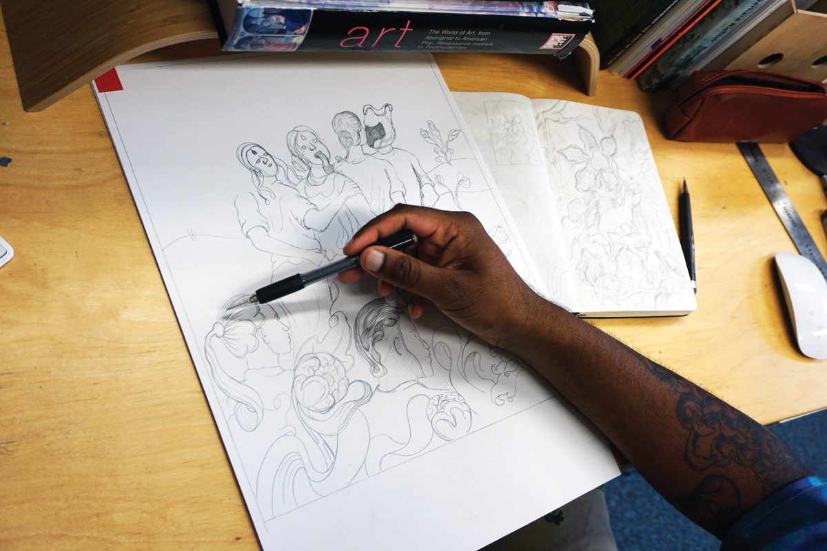 sixtysix mag MURUGIAH studio sketch