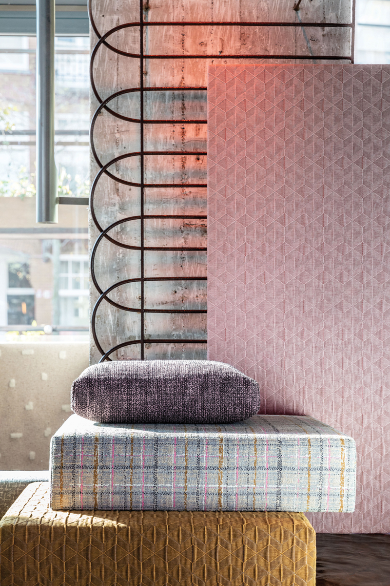 sixtysix mag hbf textiles stacked cushions