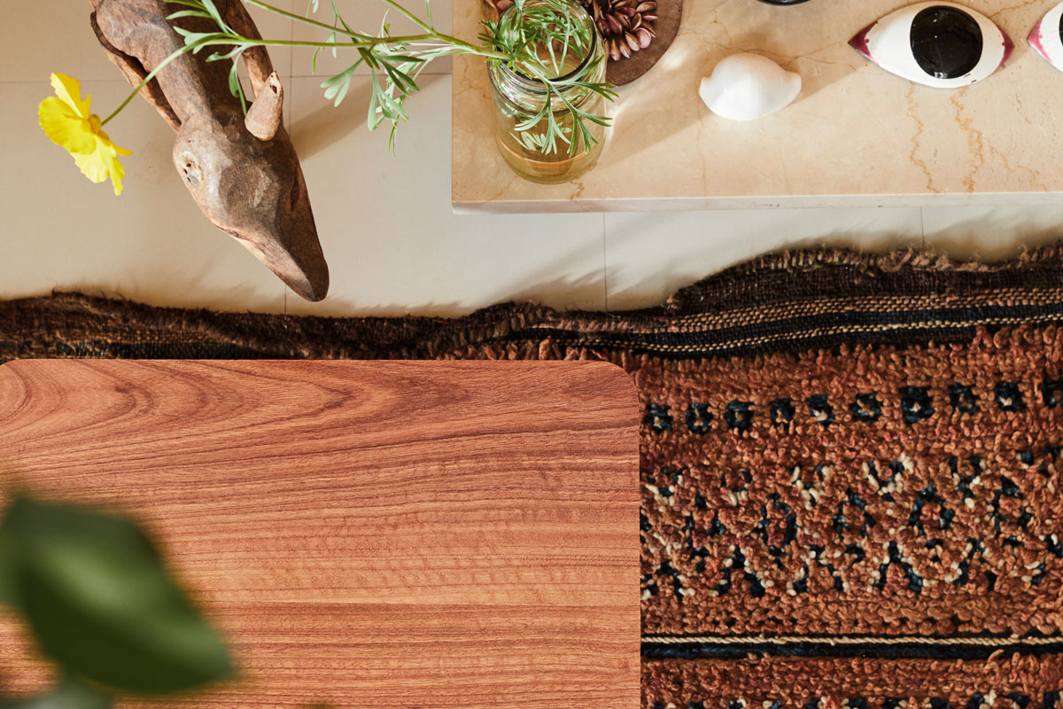 An aerial view of the Eames Eucalyptus LTR Table. Photo courtesy of Herman Miller