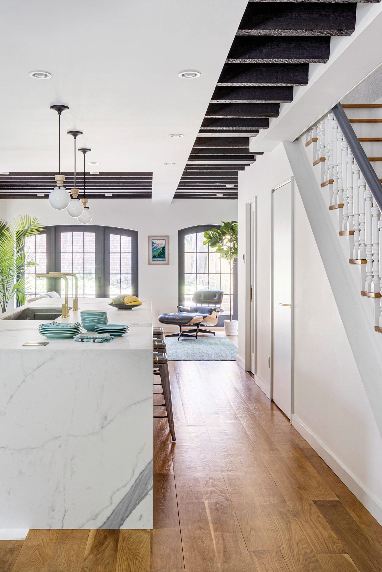 watermark house kitchen stairs